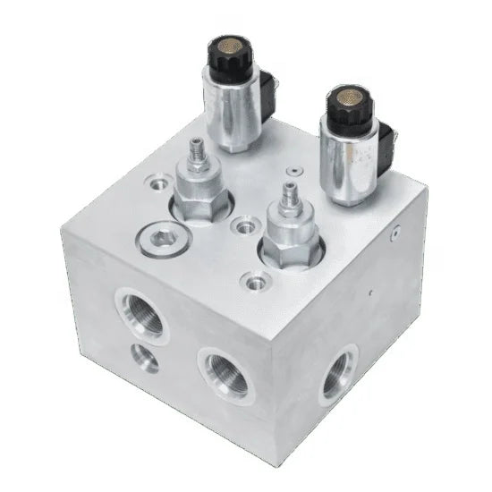 Flow Control Valve Aluminum Cast Iron Hydraulic Manifold Hydraulic Valve Block