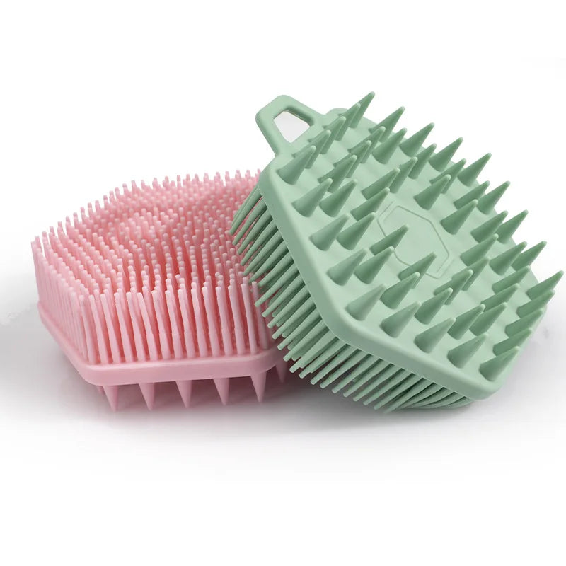 Double-sided Silicone Pet Bath Brush Massage Shower Brush Pet Hair Cleaning Tool Soft Cat Dog Bath Brushes