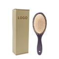BOOMHOME Natural Wood Hair Brush Detangle Hair Comb for Women and Girls Home Use Custom Logo Wood Comb Brush Hair