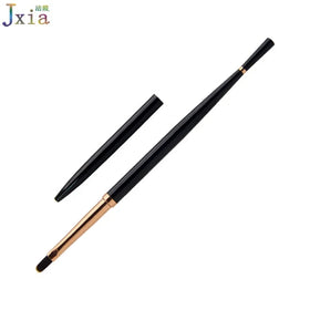 High Quality Black Metal Handle Rose Gold Ferrule Manicure Brush Nail Art French Oval Gel Brush