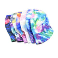 Fast Shipping RST Personality Tie Dye Reversible bob Hat Unisex rainbow Men Women Fashion Young Intrigue Fisherman Bucket Hat