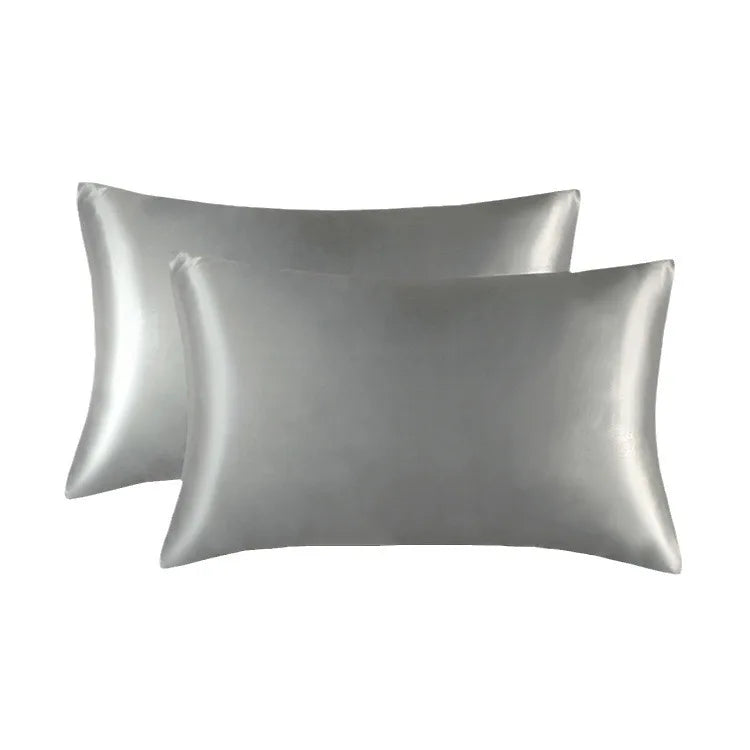 Hot Sale Solid Satin Pillowcase in Various Colors with Embroidery & Woven Techniques Memory Features Home Hotel Cushion Cases
