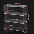 3-Tier Acrylic Display Rack Dustproof Transparent Door Easy Wall-Mounted Table-Top Perfume Jewelry Rack Miniatures Collectibles