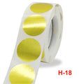 2.5 Cm Glossy Gold Stamping Round Sticker Metallic Label Decoration Sticker for Baking Food Cake Bread Gift Packaging
