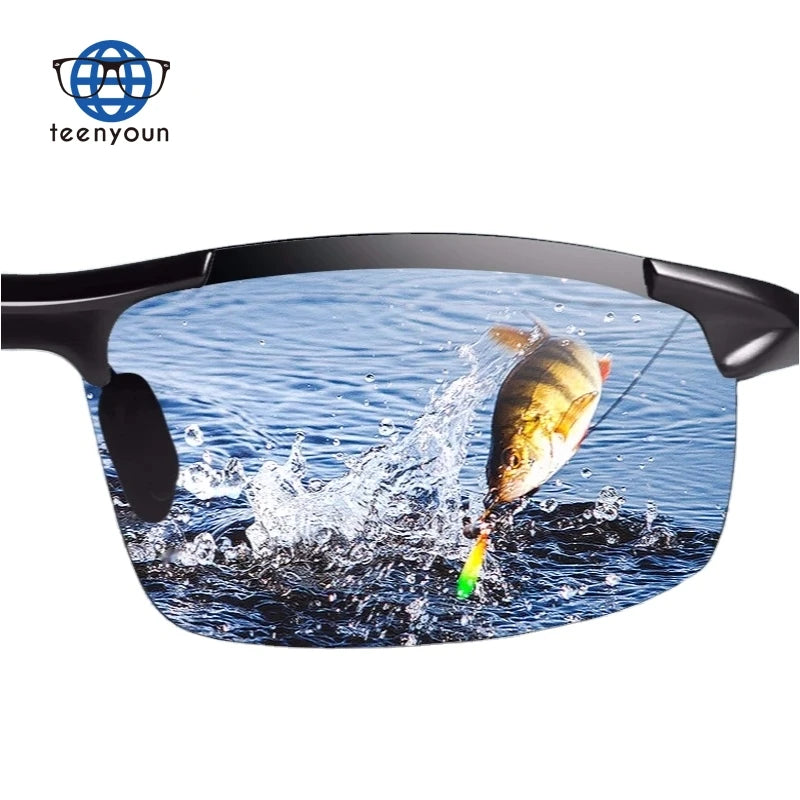 Teenyoun Polarized Fishing Glasses Special High-Definition Underwater Shooting Fish Driving Sunglasses Day and Night Eyewear