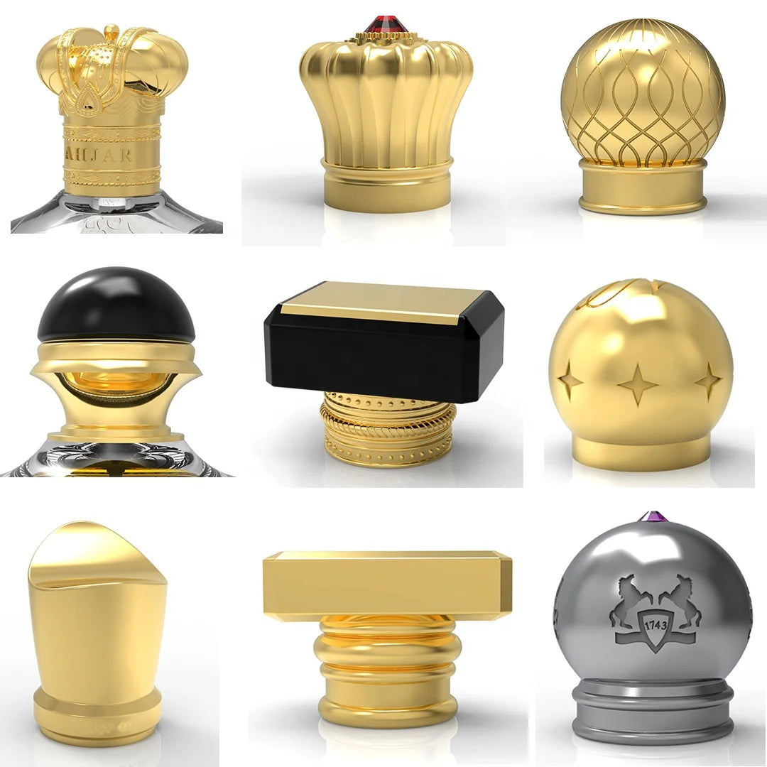 High-end Design Zamac Perfume Cap Manufacturer Wholesale Custom Perfume Caps OEM ODM with Custom logo Luxury Style