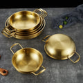 Korean Golden Ramen Bowl Extra Thick Stainless Steel Commercial Small Hot Pot for Seafood Army Pot Instant Noodle Soup Bowl