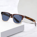 2025 Hot Selling Classic Logo Design Anti Blue Light Big Frame Square Polarized Acetate Sunglasses