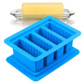 Manufacturer Custom Large 4-Cavity Silicone Butter Mold Tray with Lid Rectangle Butter Maker for Cake Tools Holds Container