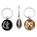 Double-sided Cabochon Glass Key Chain Personalized Custom Photos Wedding Gift Company Promotion Logo Souvenirs