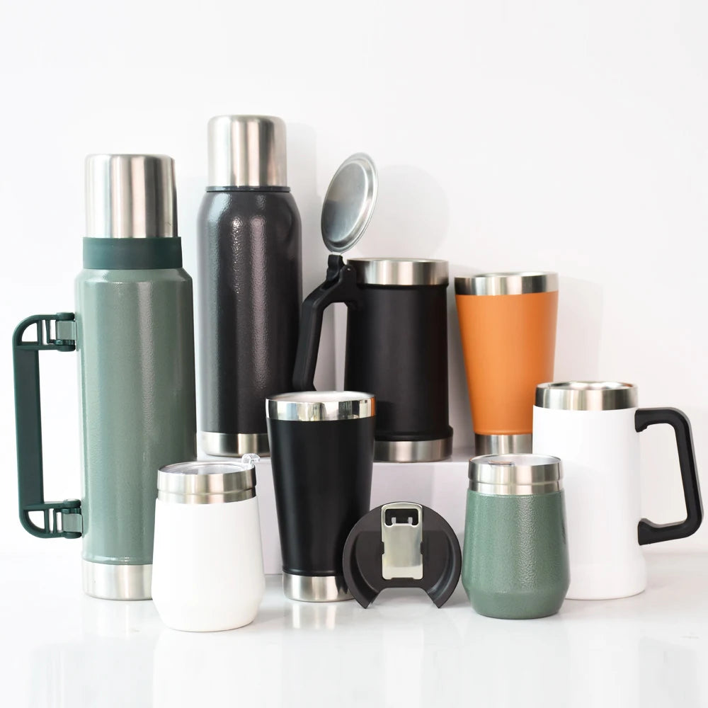 Hot Sell Stainless Steel Double Wall Vacuum Beer Cup Modern PP Coffee Mug Stay Copo Termico for Chill Beer Pint Growler