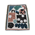 Bohemia  Custom  Wholesale Jacquard  Picnic Throw Tapestry Woven Geometry  Blanket for