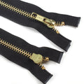 Hot Sale High Strength Antique Brass Zippers with Metal Sliders Heavy Duty Metal Zipper for Outdoor Equipment Tactical Gear