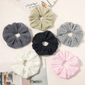 Large Drying Scrunchies Microfiber Towel Hair Scrunchies Thick Soft Hair Scrunchies Fuzzy Hairband Ponytail Holder for Woman