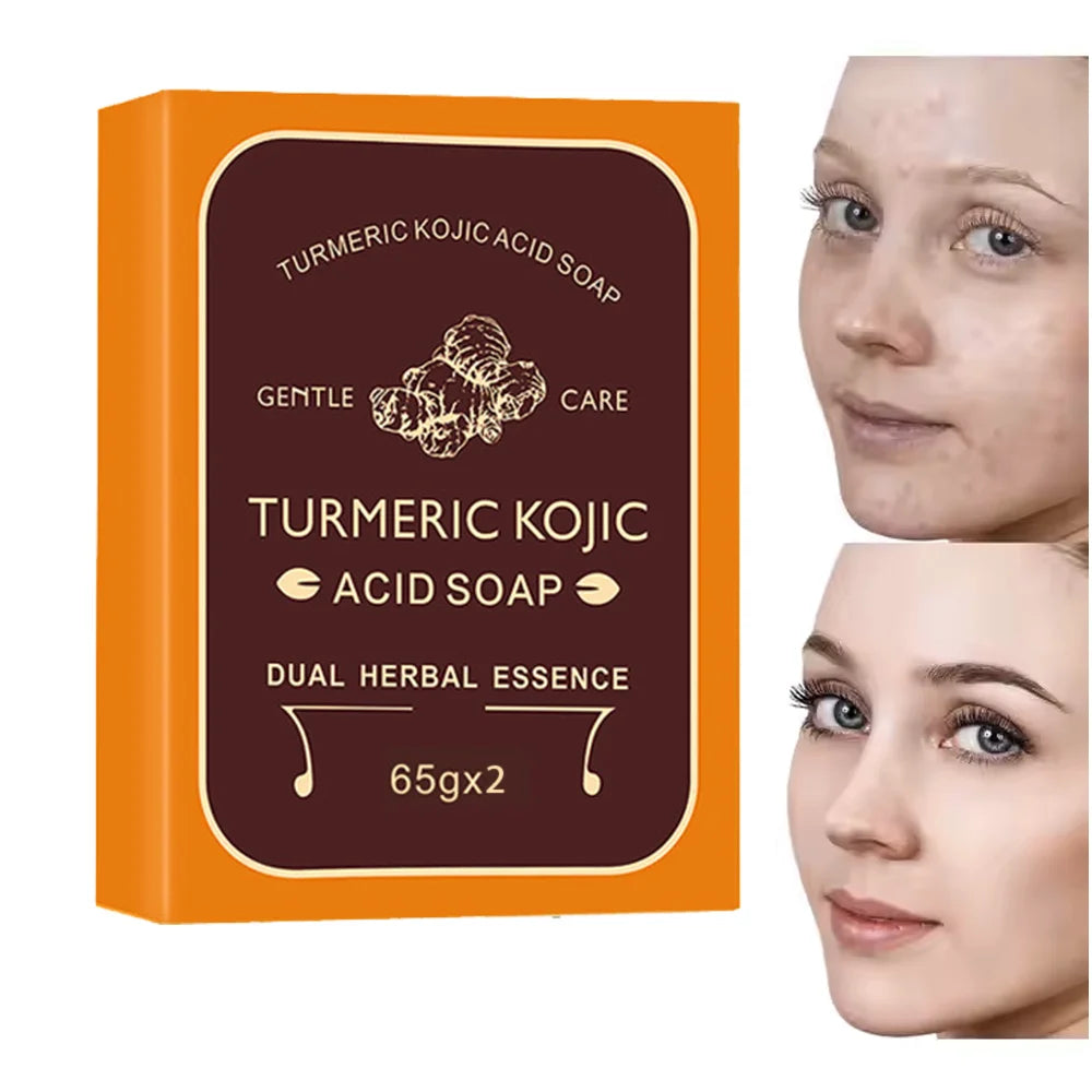 Best-Selling Wholesale  Natural Organic Turmeric Body Bar Soap Rectangular Design Removes Dead Skin Whitens Oily Skin Herbal