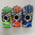 Green Blue Orange Thicken Anti-slip Soccer Game Football Sports Training Goalkeeper Gloves with Rubber Finger Guard Protector