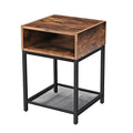 Wholesale Wooden Tabletop 3 Layers Nightstand Living Room Coffee Table Metal Furniture Side Table