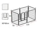 China Supplier's Best Quality Small Iron Pet Playpen 60*60 Dog Cage House 6-Pcs Solid Animal Pattern Carrier for Small Animals