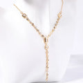Waterproof Gold 18K Pendant Trendy Necklace 2023 Women's Stainless Steel Natural Stone Women Necklace Jewelry