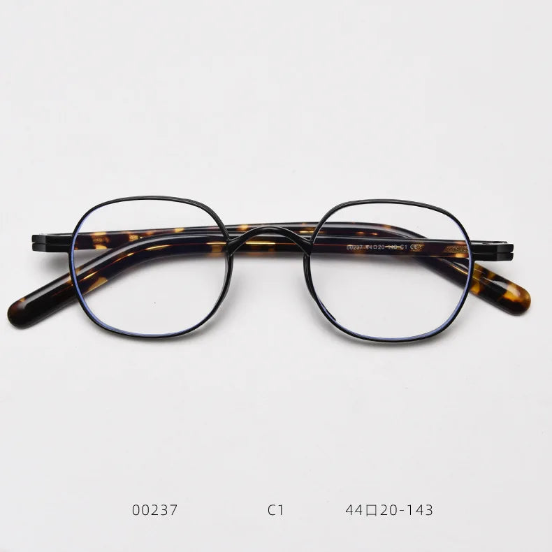 2024 Women Hand Made Vintage Men Square Glasses Frame Full Rim Retro Acetate Myopia Eyeglasses Frames