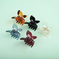 2023 New Fashion Butterfly Hair Accessories Butterfly Shape Hair Claw Clips Candy Color Acrylic Hairclip