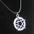 Fashion Vintage Men Women Hollow Pentagram Charm Pendant Necklace Leather Rope Jewelry Gifts