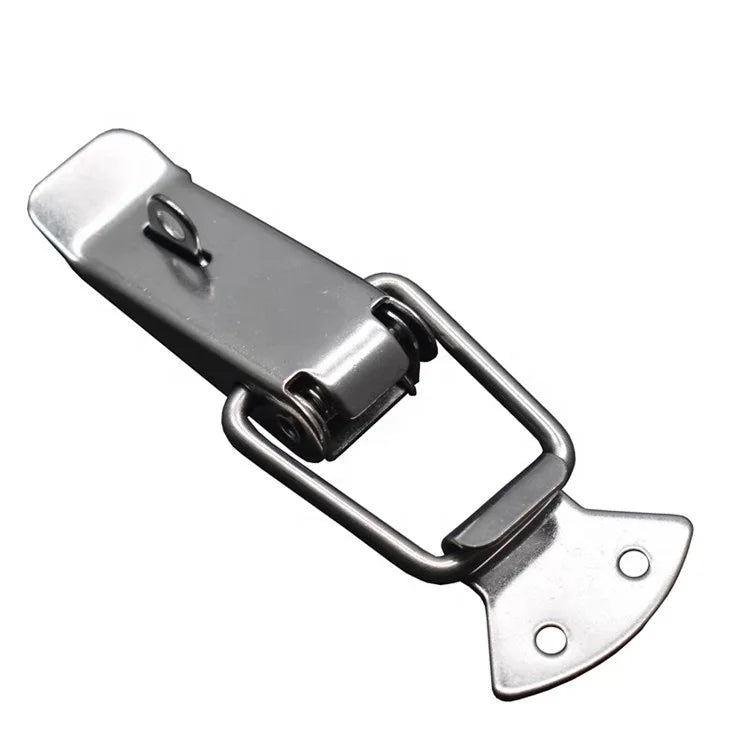 Ruilichuang J102 304 Stainless Steel Silver Toggle Latch Lock with 120KG Bearing Capacity and Bag & Carton Box Packaging