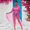Fashion Women Shirt Short Sleeve Shirt Dress Gauze Skirt Casual Summer Design Sense