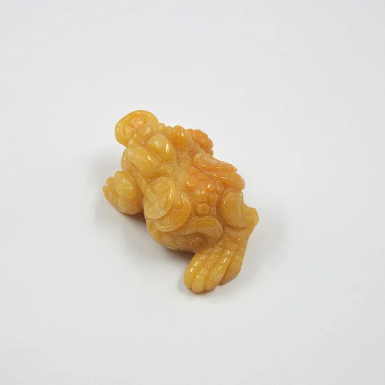 HZ 3 Inch China Crystal Animals Hand Carved Crystal Small Crystal Yellow Jade Money Frog Rose Quartz Amethyst for Sale Souvenirs