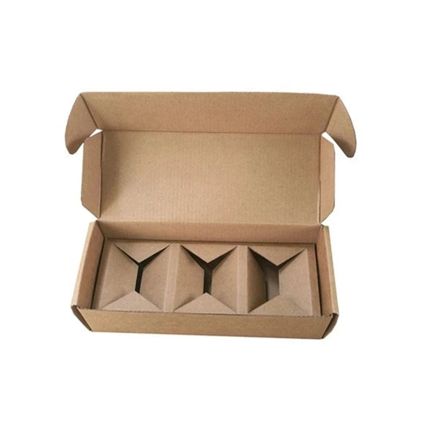 Free Design Eco-Friendly Corrugated Mailer Shipping Box Sea Serum Blue Custom Logo Embossed Folding Skincare Cosmetic Packing