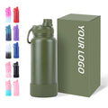 Custom Items Vacuum Flask Metal 32oz Wide Mouth Water Bottle Insulated Double Wall Stainless Steel Sport Water Bottle