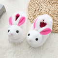 Winter Thermal for Slippers for Boys and Girls Long Ears Cartoon Rabbit Furry for Slippers with Custom Logo