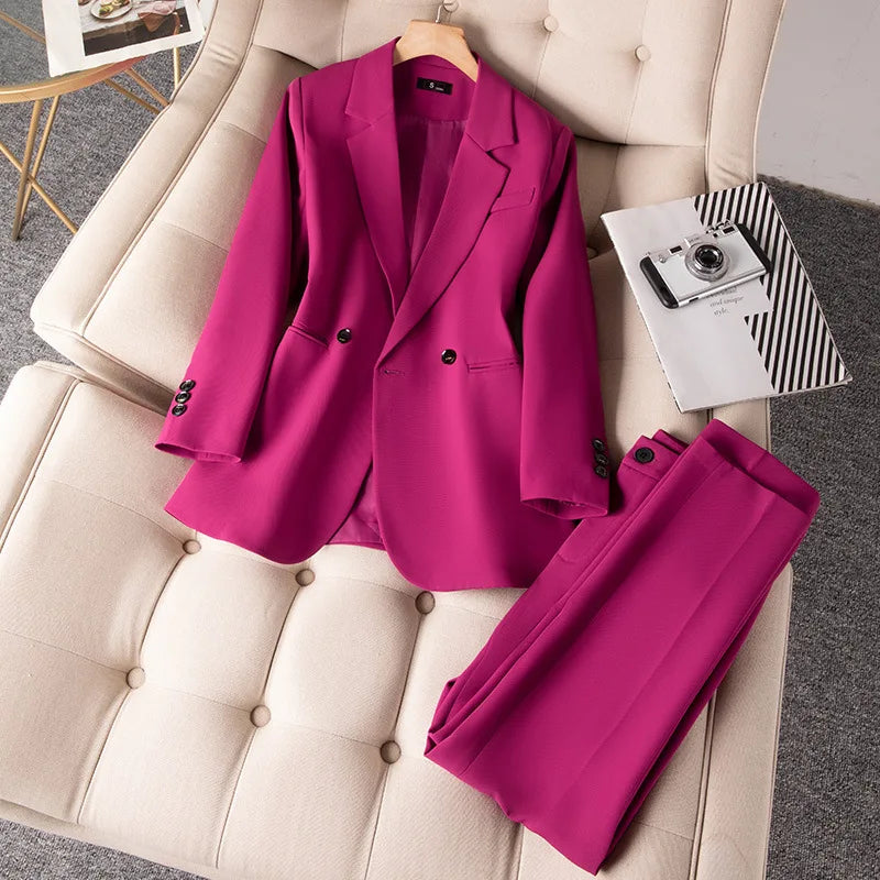 S-3XL Spring and Autumn New Fashion Royal Sister Suit Two Piece Set Korean Fashion Women's Professional Suits