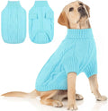 Spring Autumn Winter Classic Style Twist Knitted Dog Sweater Warm Thickened Soft Stretchy Pet Jumper with Print Pattern