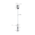LED Pendant Hanging Kit for Picture Hanging Flexible Suspended Cable Gripper Kit