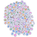 Garment Sewing Accessories Tailor Use Letter Alphabet Beads Acrylic Beads Colorful Transparent Beads Trimmings