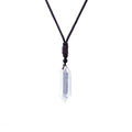 HZ DIY Bullet Shape Healing Pointed Hexagonal Chakra Beads Gemstone Quartz Crystal Stone Pendants for DIY Necklace Jewelry Making