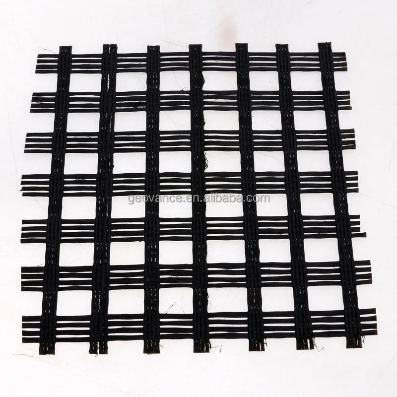 Factory Direct Polyester Warp Knitted Geogrid Biaxial Plastic Geogrid for Retaining Wall & Driveway HDPE Material