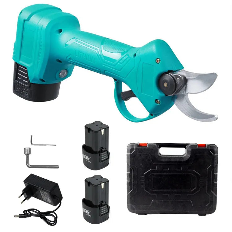 APS33 Garden Branch 16.8V Mini Folding Electric Pruner with Rubber Handle & Plastic Blade-Multi-Functional Powered Scissors