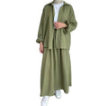 Outifits Women Tops and Skirt Two Piece Set Dubai Turkey Kaftan Islam Ethnic Islamic Traditional Muslim Clothing&accessories