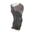 Women Hair Replacement System Natural Black Mono Top 100% Human Hair Wigs for Women