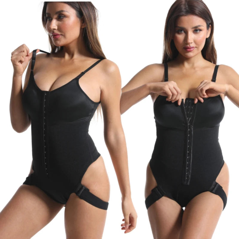 Wholesale Women's Full Body Shaper Bodysuit Thigh Slimmer Butt Lifter Anti-Bacterial Breathable Colombian Fajas Post-Operatorias