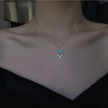 Silver Tassel Moonstone Dream Charm Necklace for Women Creative Pendant Elegant Party Jewelry