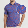 Wholesale Polo T Shirts Custom Sublimation Graphic Prints Short Sleeve Golf Shirts Polyester Spandex Polo Shirts for Men