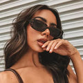 Rectangle Sunglasses for Women Retro Driving Glasses 90's Vintage Fashion Narrow Square Frame UV400 Protection JA3735