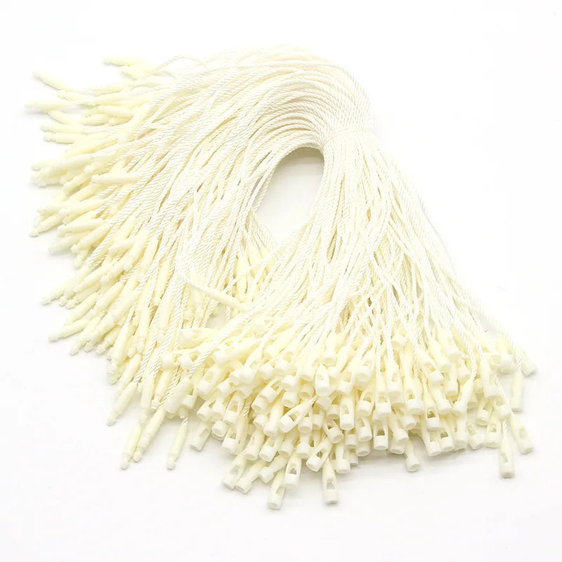 Best Selling Hang Tag Rope Clothing Labels Clothes String hang Tag Plastic Cord End Labels for Clothing
