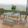 Outdoor Dining Table Patio Open-air Balcony Iron Wrought Outdoor Leisure Iron Table Modern Outdoor Furniture