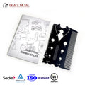 Father's Day Gift Ideas Promotion Gifts Business Giveaways Custom LOGO 18 in 1 Mustache Comb Wallet Men Multi Tool Card for Dad