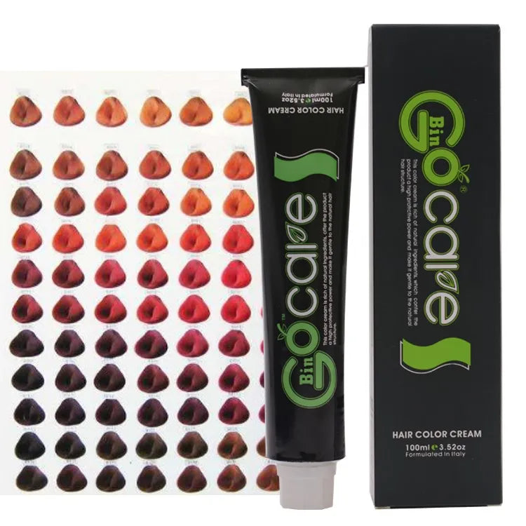 Professional Permanent Non Allergic Hair Color Cream 100% Gray Coverage Hair Dye for Salon Use