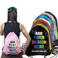 2024 Most Popular Drawstring Backpack Water Resistant Sport Snakpack for People Original Factory Cheap Polyester Bag With Custom